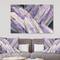 Designart - Geometric Purple Glacier - Modern Farmhouse Premium Canvas Wall Art